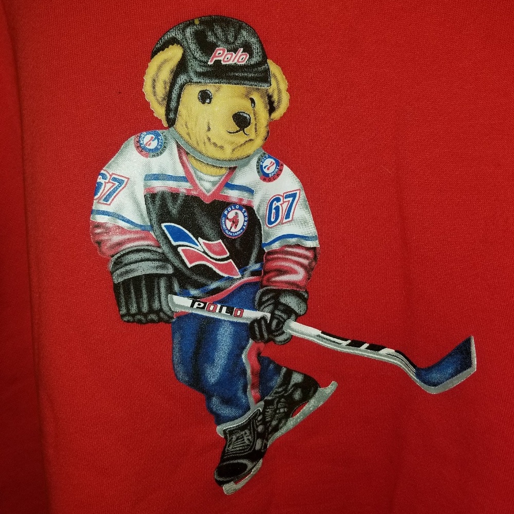 Polo Ralph Lauren teddy sweatshirt (hockey bear)